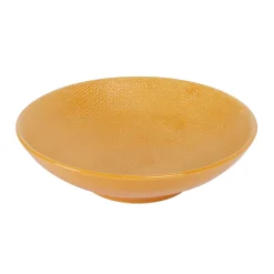 Assiette calotte en gres safran d19cm - vesuvio