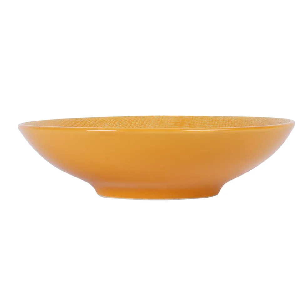 Assiette calotte en gres safran d19cm - vesuvio