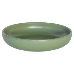 Assiette calotte en gres amande d22cm - Uno