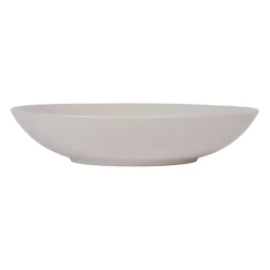 Assiette calotte en grès blanc d25cm - Vesuvio