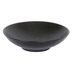 Assiette calotte en grès noir d19cm - vesuvio