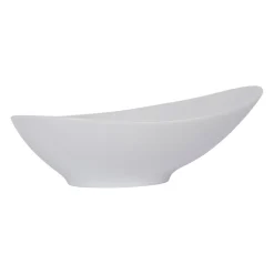 Assiette calotte en porcelaine blanc d19cm - Galet
