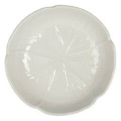 Assiette creuse chou en grès blanc d20cm