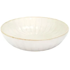 Assiette creuse en céramique beige d20cm - Vlora