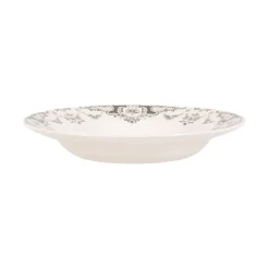 Assiette creuse en faïence gris d23cm - clothilde