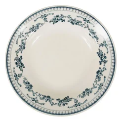 Assiette creuse en faïence bleu ancien d23cm - faustine