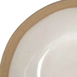 Assiette creuse en grès blanc d18cm - Jade