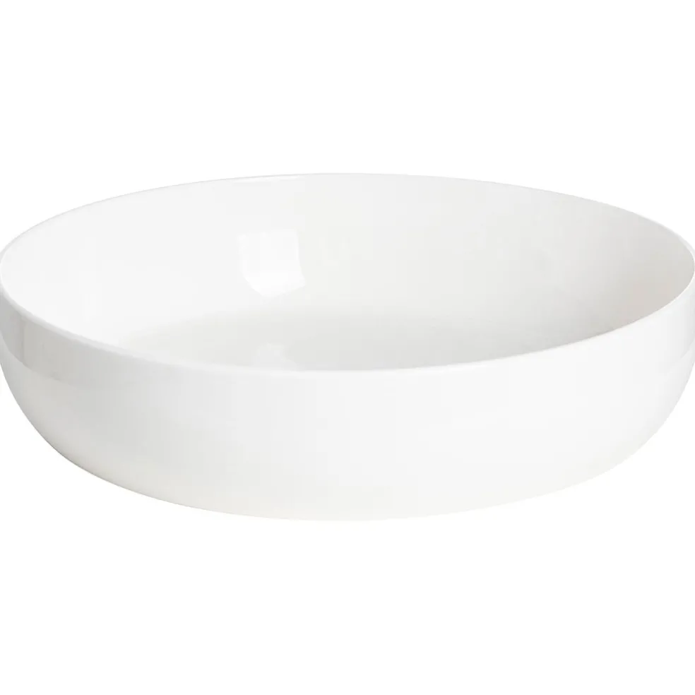 Assiette creuse en porcelaine blanche d19.5cm - Stockholm