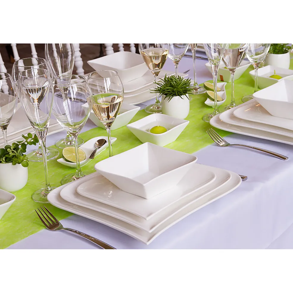 Assiette creuse en porcelaine blanc d15.5cm - melody