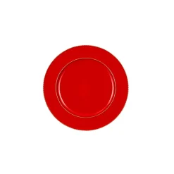 Assiette décorative Noël rouge d33cm - Mila
