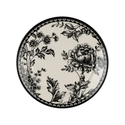 Assiette de dessert en faïence noir d20cm - Lison