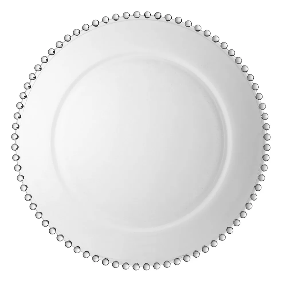 Assiette de présentation en verre - perloa