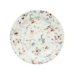 Assiette dessert en faïence multicolore d21cm - fleurs champs