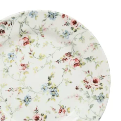 Assiette dessert en faïence multicolore d21cm - fleurs champs