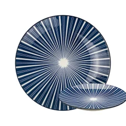 Assiette dessert otb stripes d20xh2cm