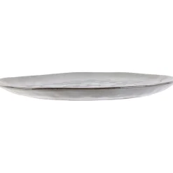 Assiette galet en grès gris d27.5cm - au gres du temps