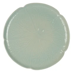 Assiette plate chou en grès lichen d27cm