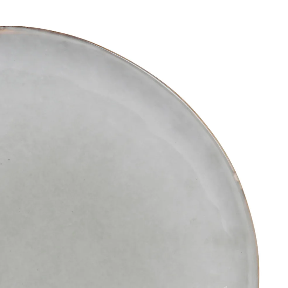 Assiette plate d28cm en grès vert - Nori