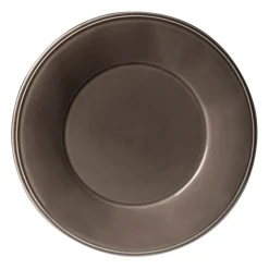 Assiette plate en faïence poivre d28.5cm - constance