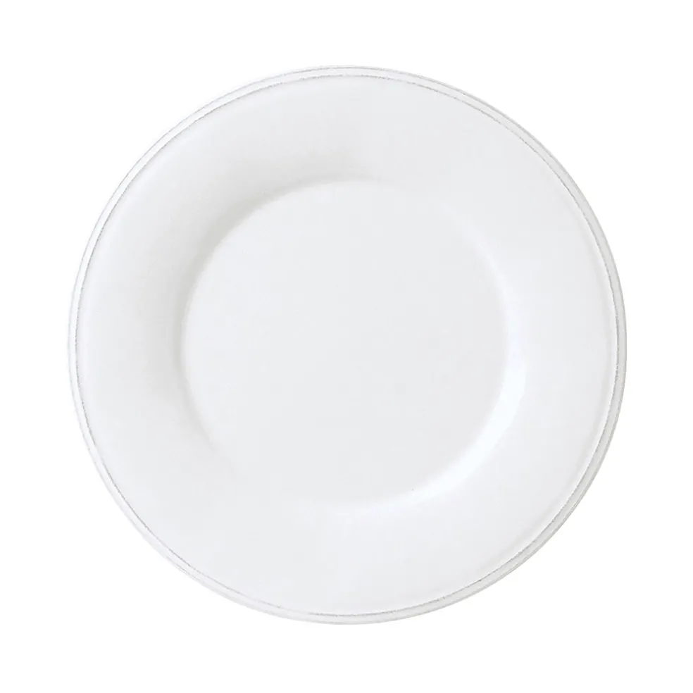 Assiette plate en faïence blanche d28.5cm - constance
