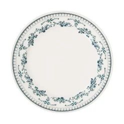Assiette plate en faience bleu ancien d26cm - faustine