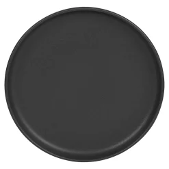 Assiette plate en gres noir d28cm - Uno