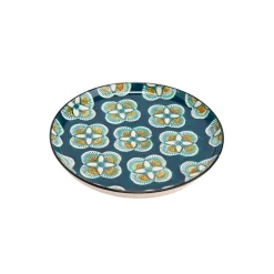 Assiette plate en grès bleu d26cm - imany