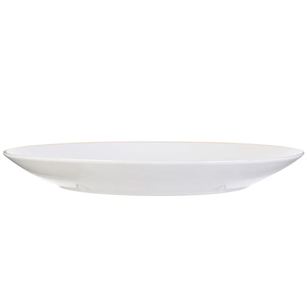 Assiette plate en porcelaine lisere doré d26cm