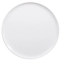 Assiette plate en porcelaine blanc d26.5cm - selena
