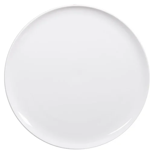 Assiette plate en porcelaine blanc d26.5cm - selena