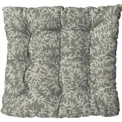 Assise extérieure matelassée en coton vert 46x46cm - Cueillette