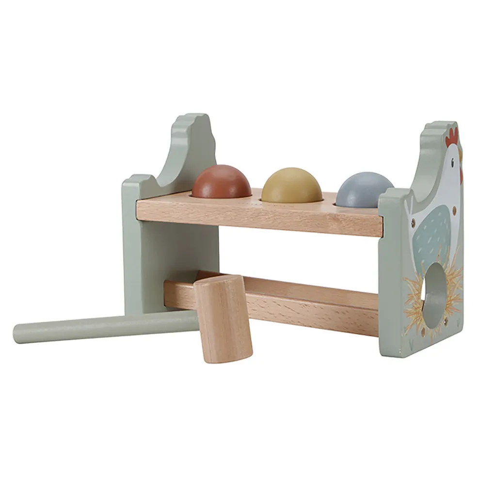 Banc à marteler en bois - Little Farm