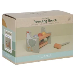 Banc à marteler en bois - Little Farm