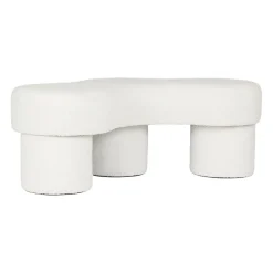 Banc bouclette et fer blanc - Organic