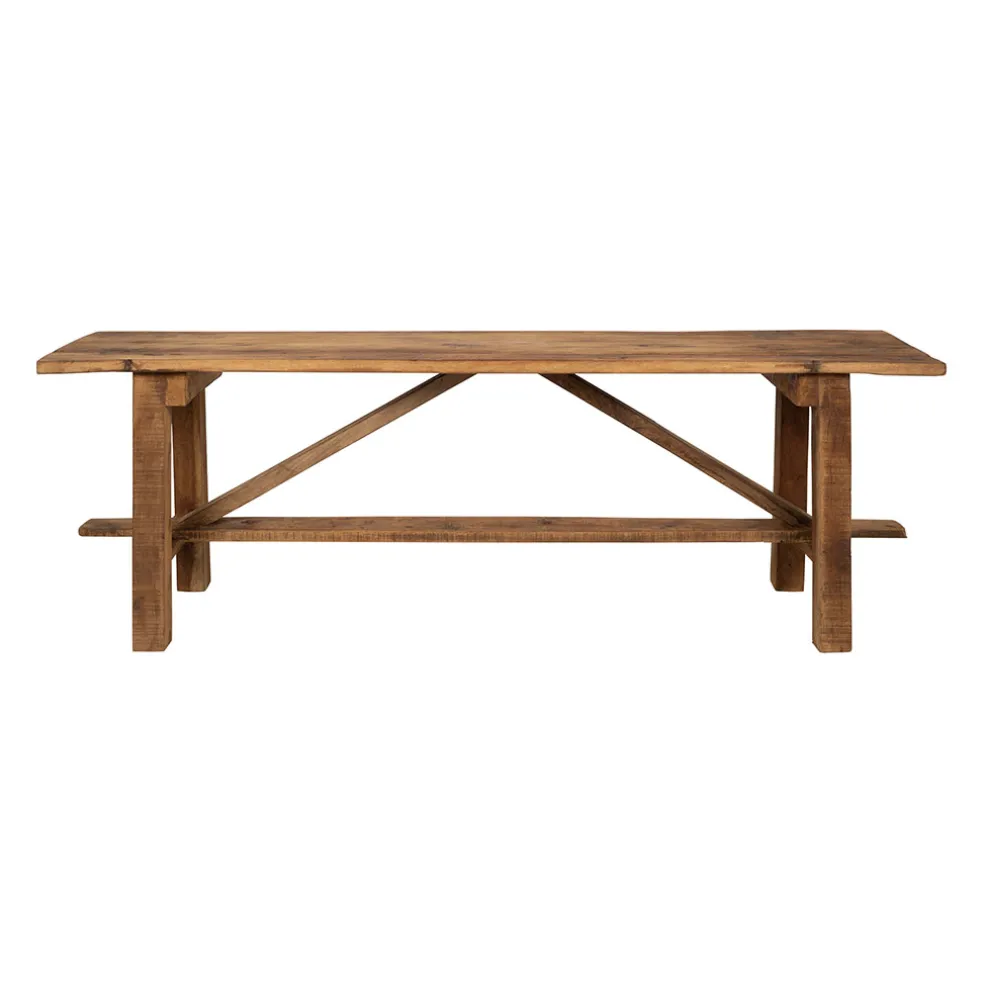 Banc en bois recyclé naturel - Campagne