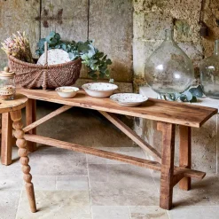 Banc en bois recyclé naturel - Campagne