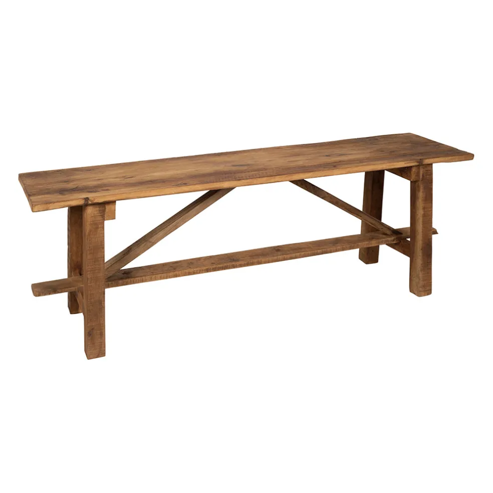 Banc en bois recyclé naturel - Campagne