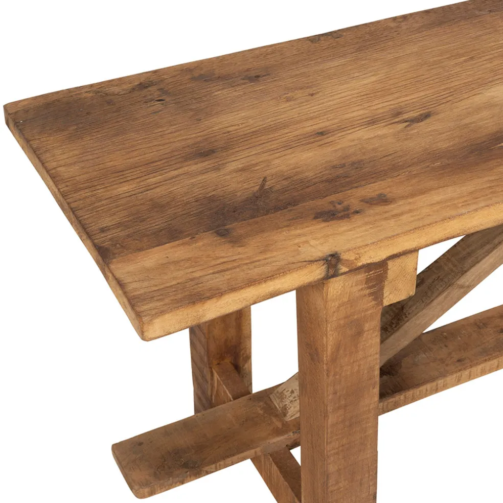 Banc en bois recyclé naturel - Campagne