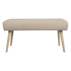 Banc en lin coton et pin écru - Element