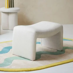 Banc en lin écru - Minimal