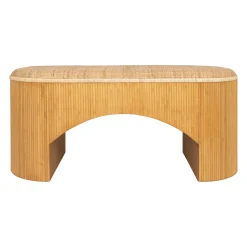 Banc en rotin et bambou naturel - Tamba