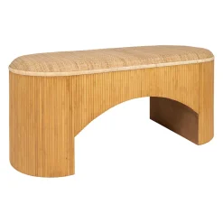 Banc en rotin et bambou naturel - Tamba
