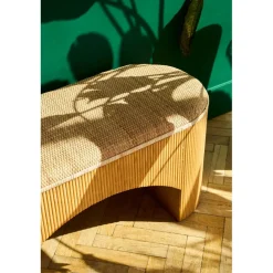 Banc en rotin et bambou naturel - Tamba