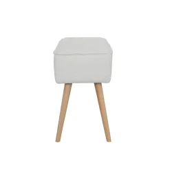 Banc en tissu bouclette ecru - Popy