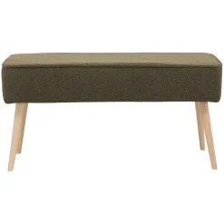 Banc en tissu bouclette kaki - Popy