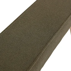 Banc en tissu bouclette kaki - Popy