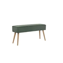 Banc en velours côtelé vert - Popy