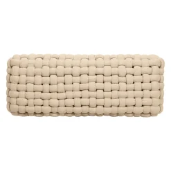 Banc naturel en tissu et pin - Element