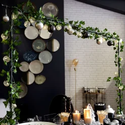 Barre décorative de table ajustable noir