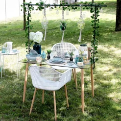 Barre décorative de table ajustable noir